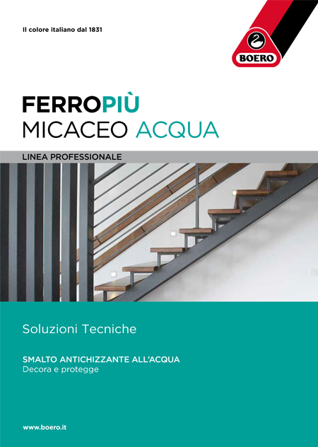 Brochure smalto ferromicaceo all’acqua Ferropiù Micaceo Acqua di Boero
