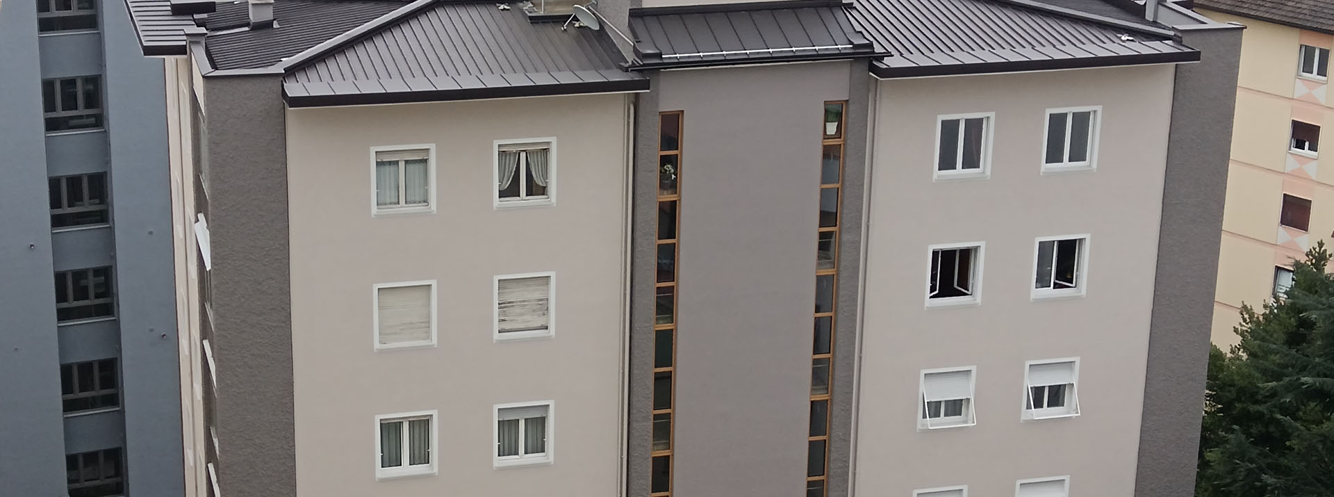 Risanamento della facciata di un condominio a Bolzano, Boero
